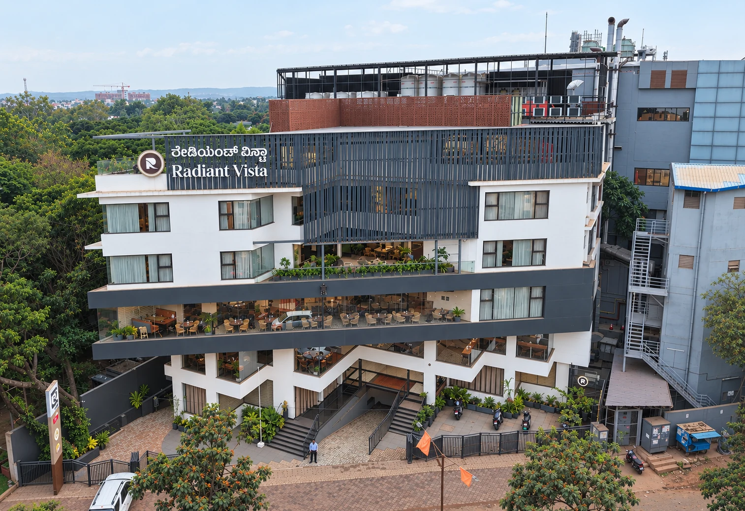 Radiant Vista hotel on Gokul Road in Hubballi